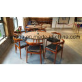 Mobília redonda da tabela e da cadeira do restaurante de 6 pessoas (FOH-RTC03)